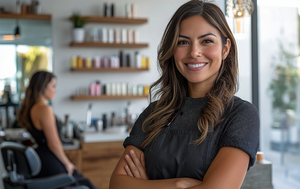 Proprietária de salão de beleza
