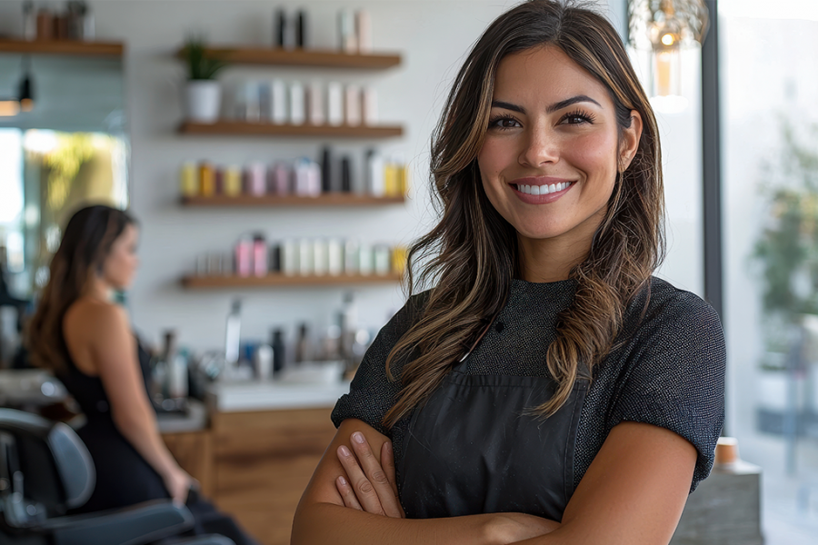 Proprietária de salão de beleza